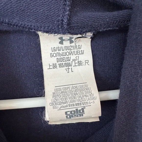 Penn State Navy Blue Hoodie Under Armour - Picture 6 of 8